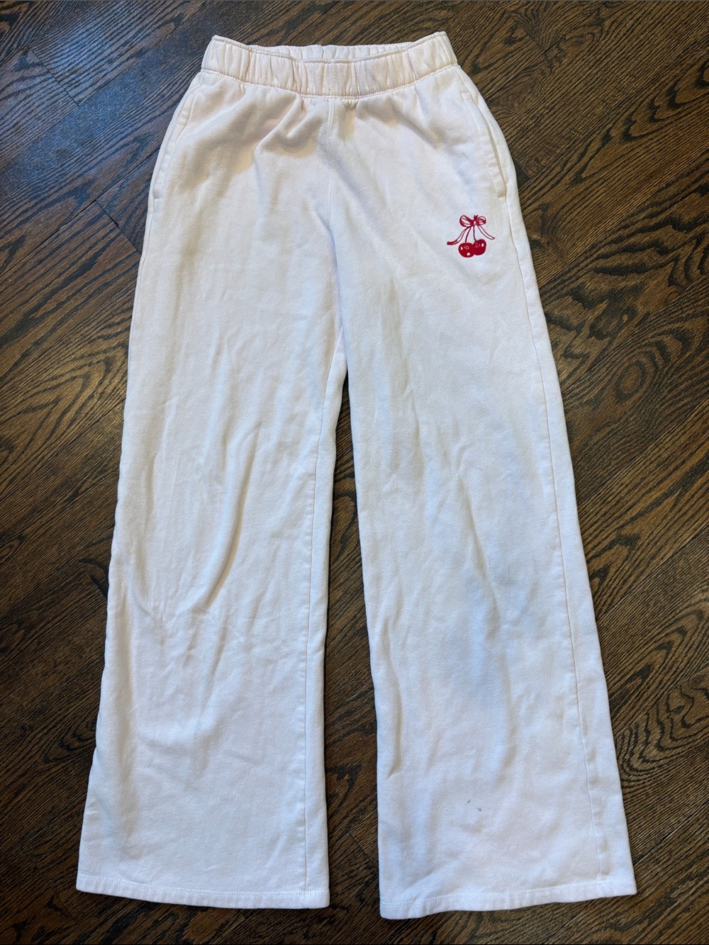 Hollister Light Pink Cherry Flare Sweatpants
